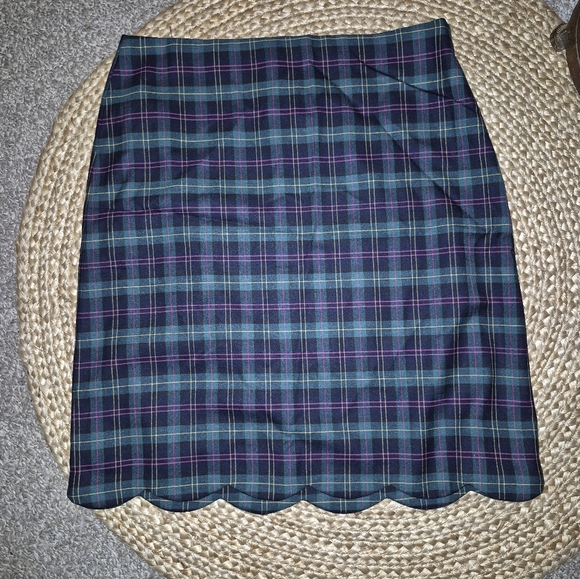 Talbots Wool Blend Highland Tartan Skirt Sz.6 NWT - Picture 3 of 7